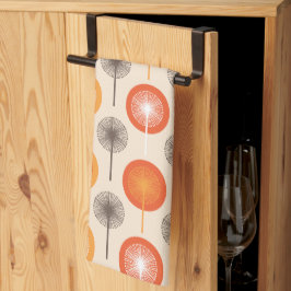 Retro Dandelion Blommönster Kitchen Towels Kökshandduk