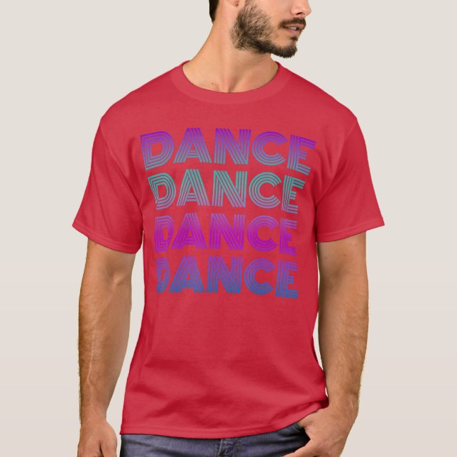 Retro dans Jag älskar att dansa Dansare Tonåring S T Shirt (Framsida)