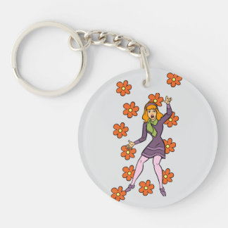 Retro Daphne Scooby-Doo Flower Power Nyckelring