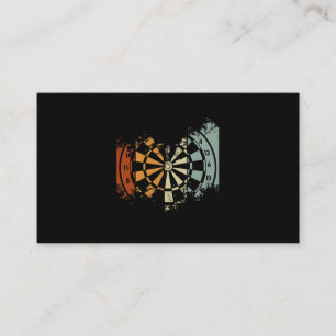 Retro Darts Vintage Darts Masters Funny Darts Play Visitkort