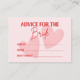 Retro Date Night And Advice To The Bride Card Rådkort