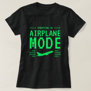 Retro Dator Stil Flygplansläge T-Shirt