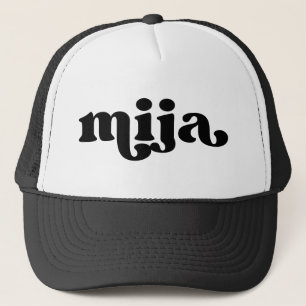 Retro DaughBlack och White Mija Keps