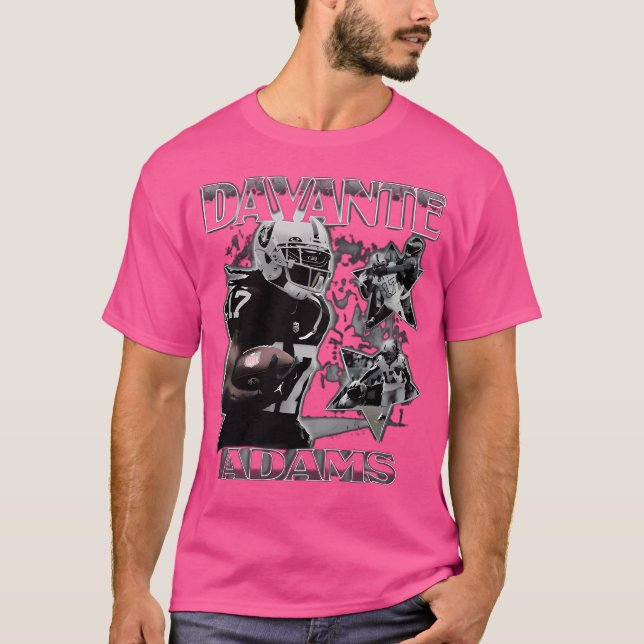 Retro Davante Adams T Shirt (Framsida)