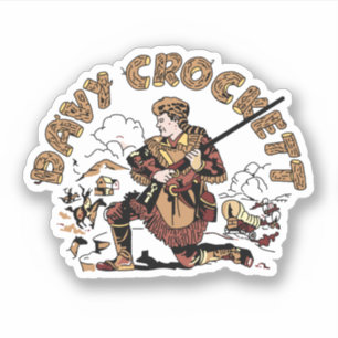 Retro Davy Crockett Klistermärken