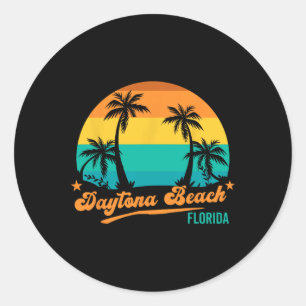 Retro Daytona Beach Manar Womens Coola Florida Bea Runt Klistermärke