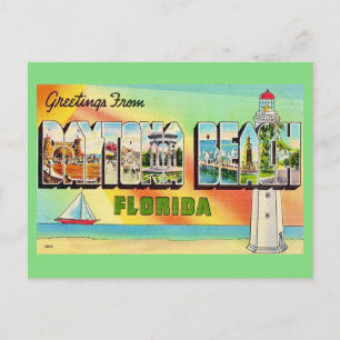 Retro Daytona Beach vykort