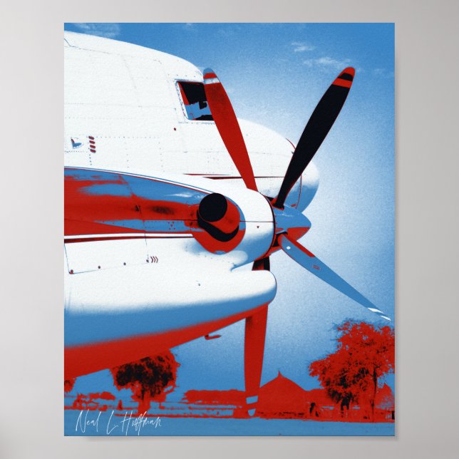 Retro DC-3 Poster (Framsidan)