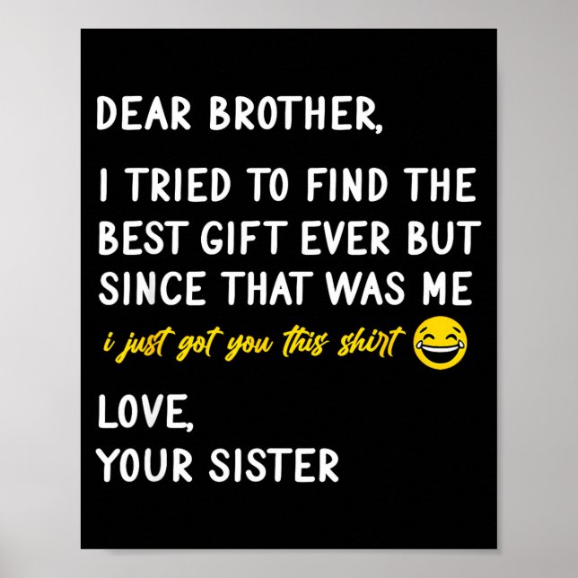 Retro Dear Brother I Tried To Find The  Poster (Framsidan)