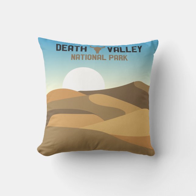 Retro Death Valley National Park California Desert Kudde (Framsida)