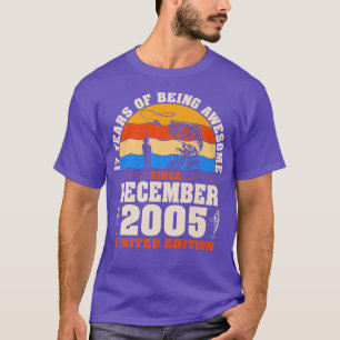 Retro December 2005 17 Åldersfiske Älskare 17:e T Shirt