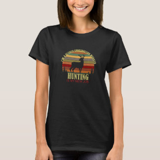 Retro Deer Retired CONSTRUCTION WORKER New Job Hun T Shirt