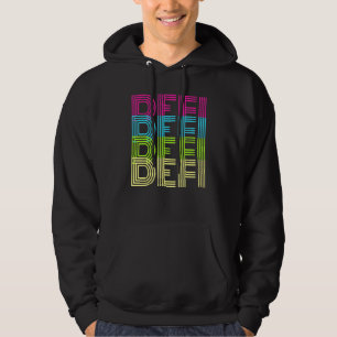 Retro Defi Bitcoin Crypto Unbank Nft Non Fungibl Hoodie