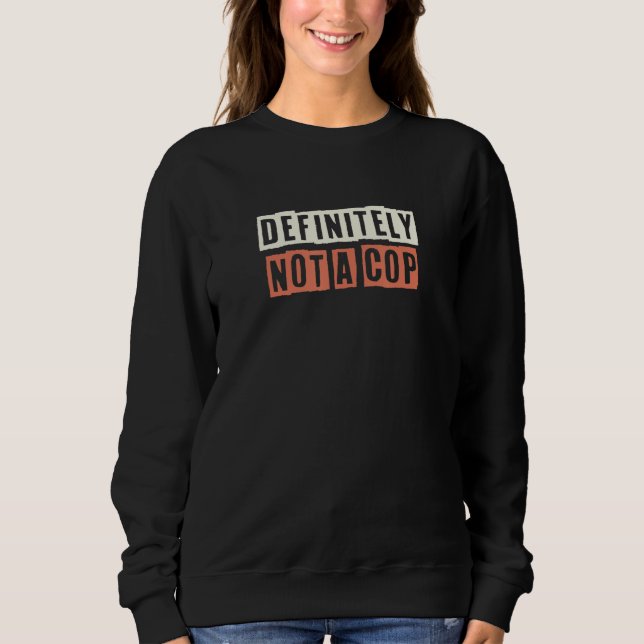 Retro Definitivt Inte Polis  Mamma Liv T Shirt (Framsida)