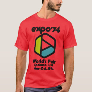 Retro Defunct Expo 74 Worlds Fair Spokane Washingt T Shirt