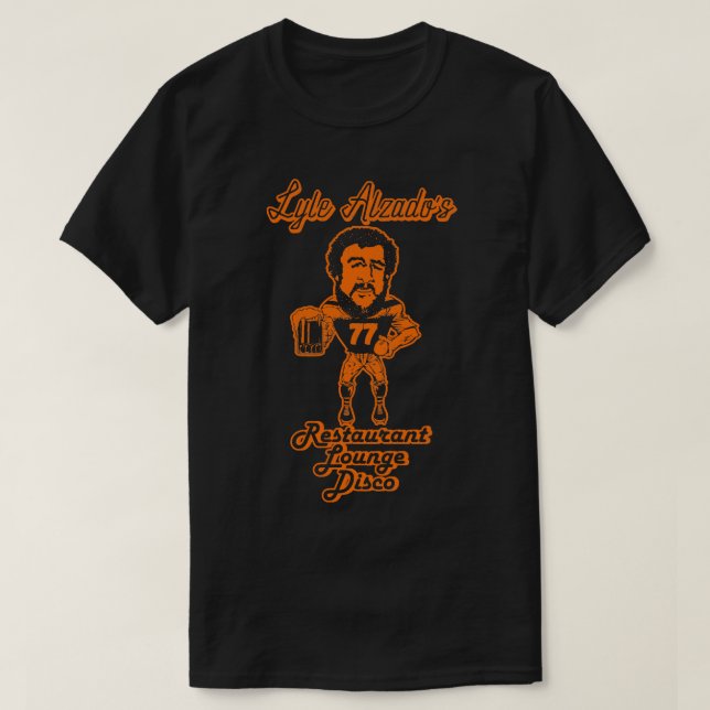 Retro Defunct Lyle Alzados Restaurant Lounge Disco T Shirt (Design framsida)