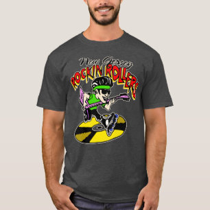 Retro Defunct New jersey Rockin Rollers Hockey T Shirt