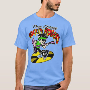 Retro Defunct New jersey Rockin Rollers Hockey T Shirt
