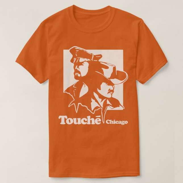 Retro Defunct Touche Chicago Gay Nightklubb T Shirt (Design framsida)