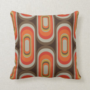 Retro-dekorativ kudde 70s 60s stil