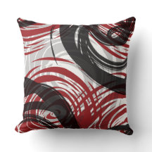 Retro dekorativ kudde för RÖD SPIRAL DESIGN