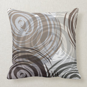 Retro dekorativ kudde för SOLBRÄND SPIRAL DESIGN