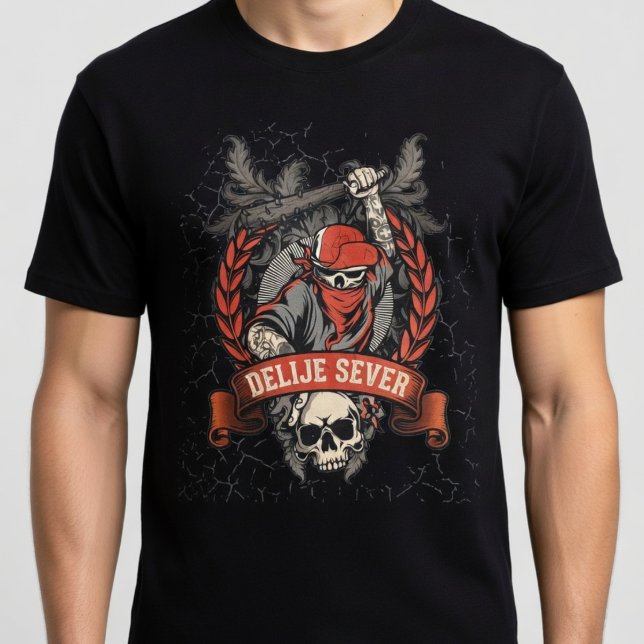 Retro Delije Sever  T Shirt (Skapare uppladdad)