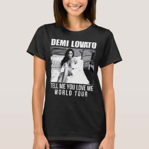 Retro Demi Distress Music Singer För manar kvinnor T Shirt