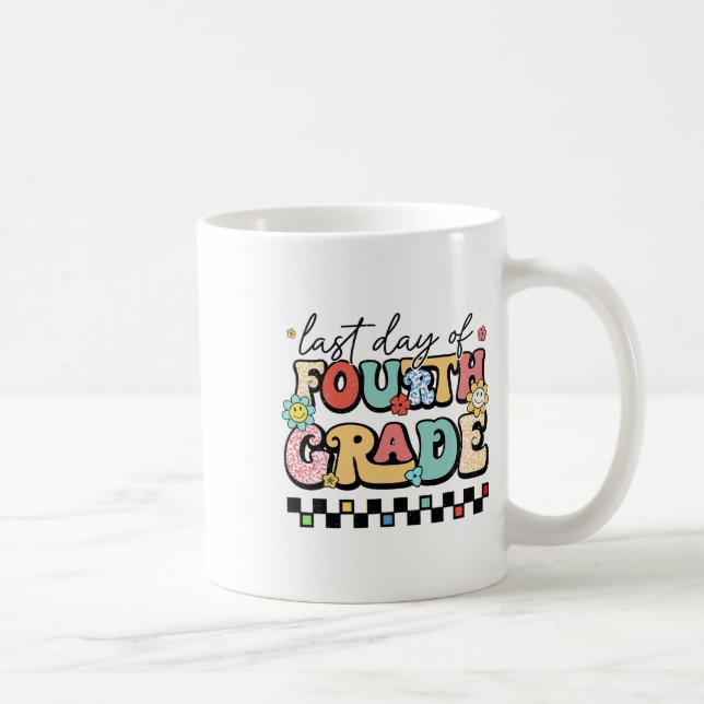 Retro den sista dagen av fjärde Klass-barnens efte Kaffemugg (Höger)