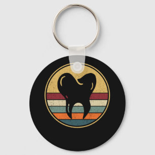 Retro Dentist Dental Vintage Tooth Doktor Nyckelring