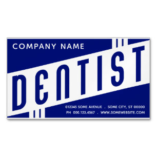 Retro Dentist Magnetic Magnetiska Visitkort