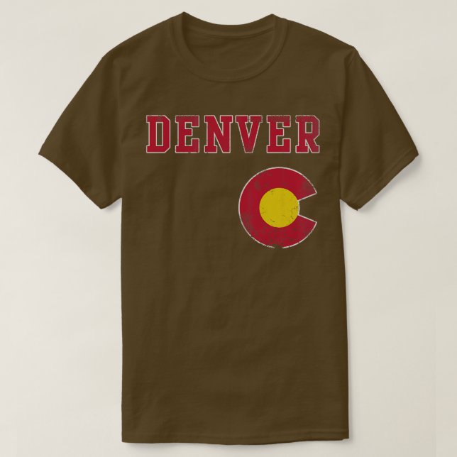 Retro Denver Colorado Home Kärlek T Shirt (Design framsida)