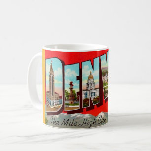 Retro Denver Colorado vykort Kaffemugg