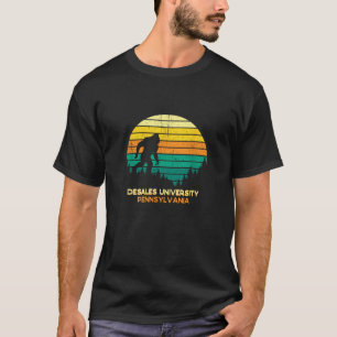 Retro DeSales Universiteten Pennsylvania Big foot T Shirt