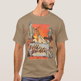 Retro Desert Cactus Cowgirl Vild Bandita Western C T Shirt