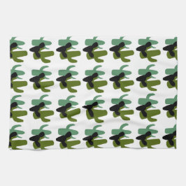 Retro Desert Saguaro Cactus Kitchen Towel Kökshandduk