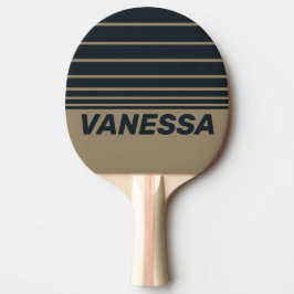 Retro Desert Three Horizon Randig med Namn Pingisracket