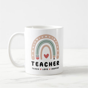 Retro-design av typen Teach Kärlek Inspire Kaffemugg