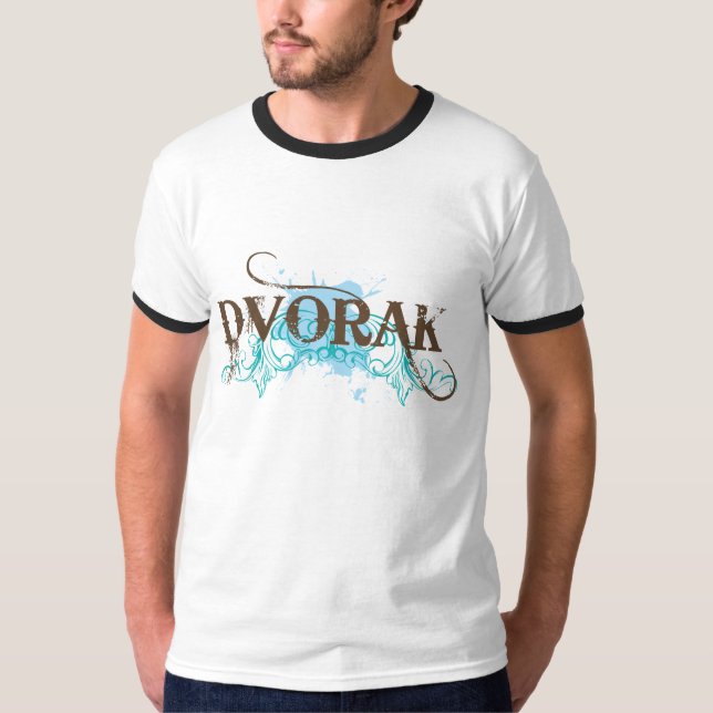 Retro design för DVORAK Tee (Framsida)
