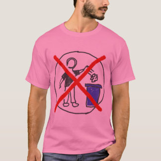 Retro-design för en ren jord utan skräp t shirt