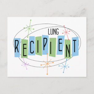 Retro-design Lung Transplant-mottagare Vykort