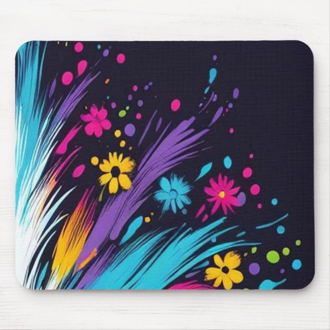 Retro Design on a 1970's Thick Computer Mousepad Musmatta (Framsidan)