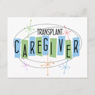 Retro-design Transplant Caregiver Vykort