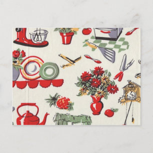 Retro designer för 50-tal vykort