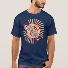 Retro Designer-grafik T Shirt