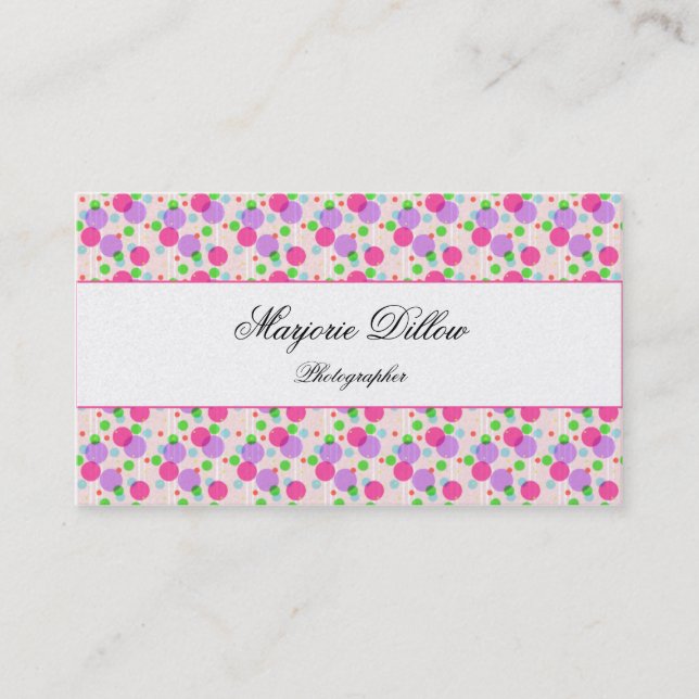 Retro designvisitkortar och/eller profilerar kort (Framsida)