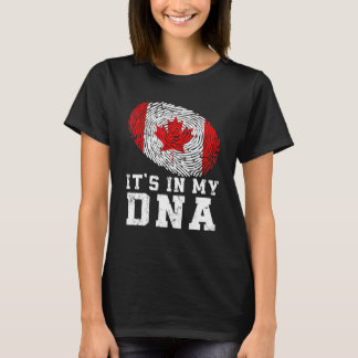 Retro Det är i min DNA Canada-Flagga Patriotic T Shirt