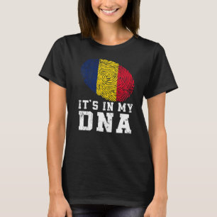 Retro Det är i min DNA-Flagga Patriotic T Shirt