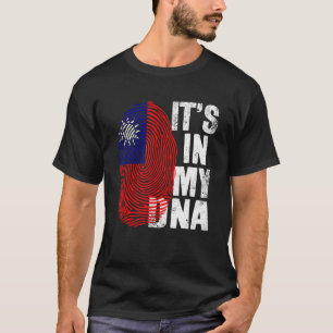 Retro Det är i mitt DNA Taiwan Fingerprint Taiwane T Shirt
