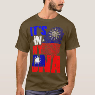 Retro Det är i mitt DNA Taiwan-rötter Taiwanesisk T Shirt